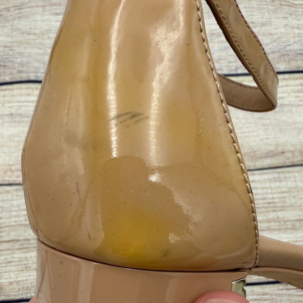 Tory Burch Tan Ankle Strap Block Heels - Picture 8 of 13